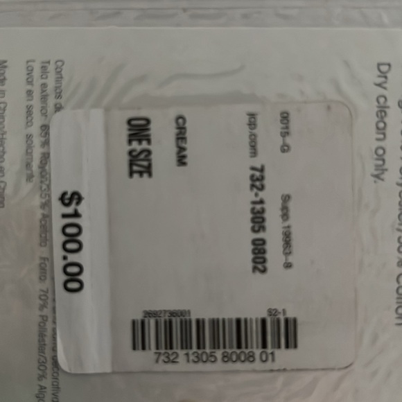 NWT. Pleated window panels by JCP home. Cream. 84”x40”. four panels total - Picture 4 of 4